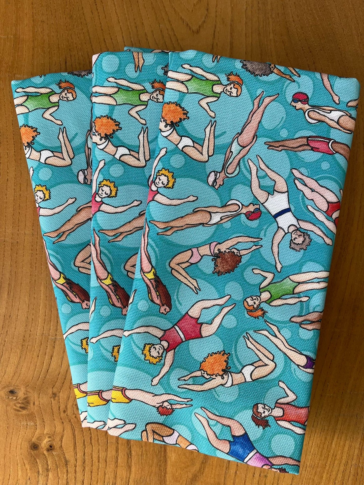 Scilly Swimmers Tea Towel