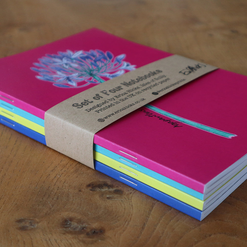 Flower Notebook (set of four)