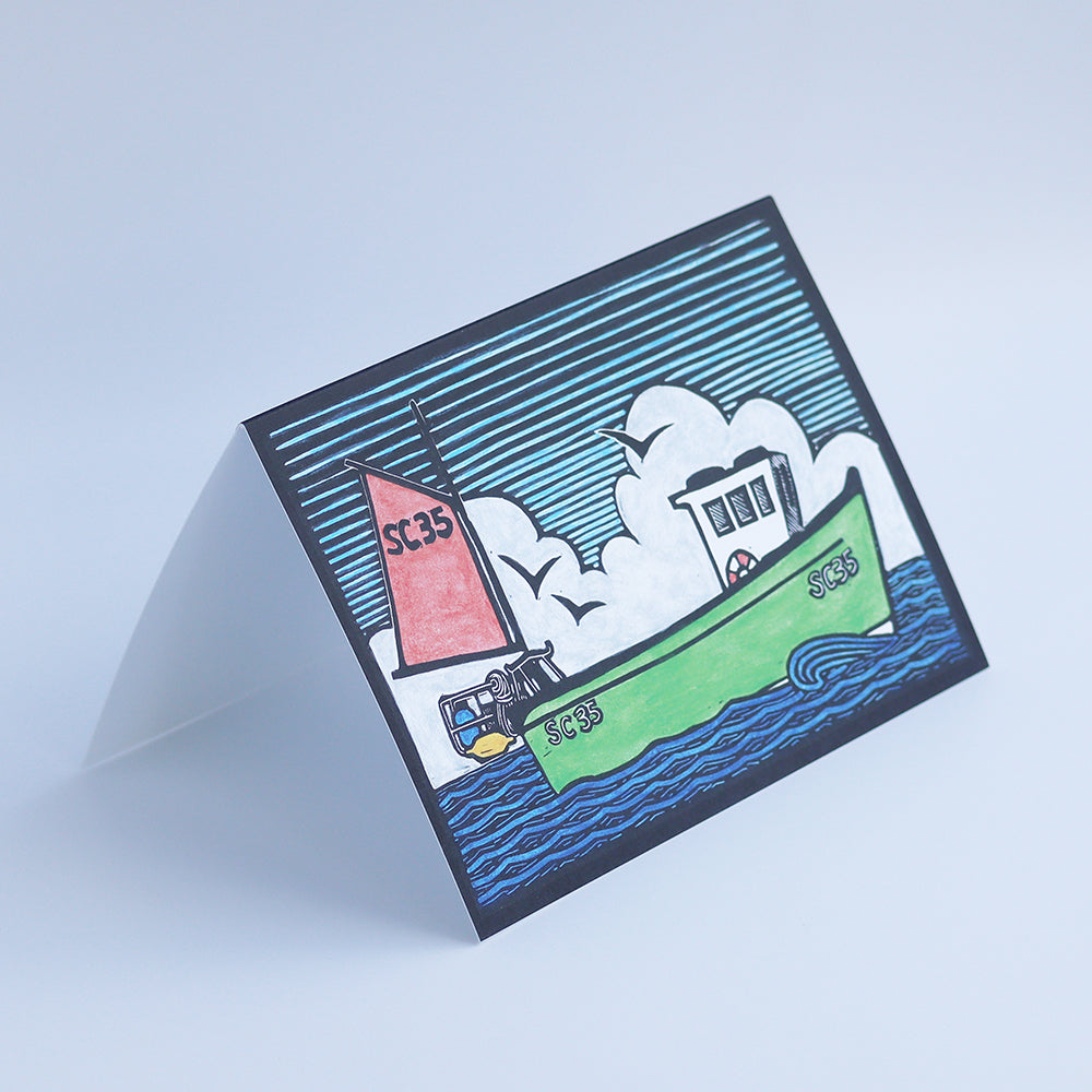 Bryher Trawler Card