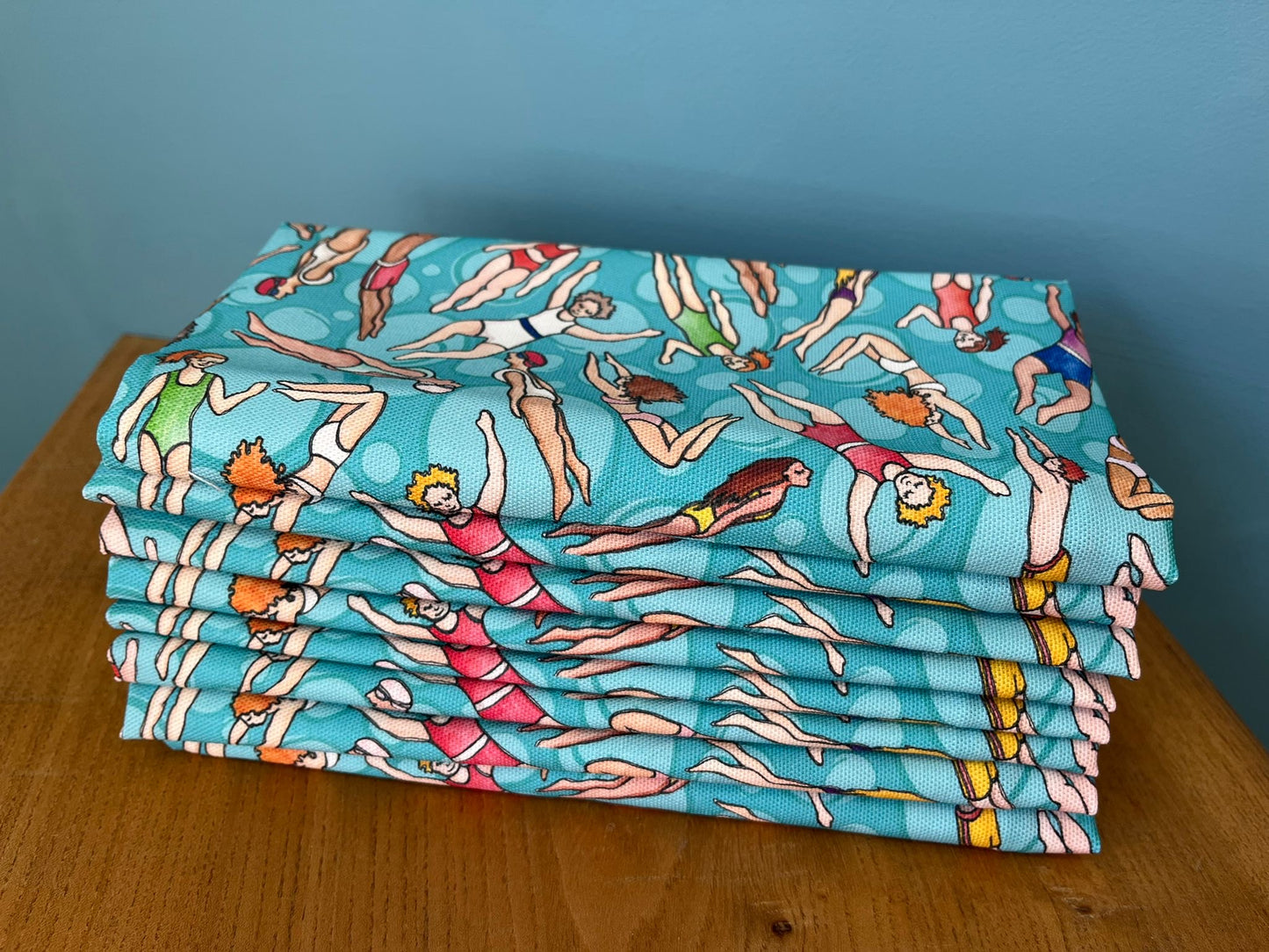 Scilly Swimmers Tea Towel