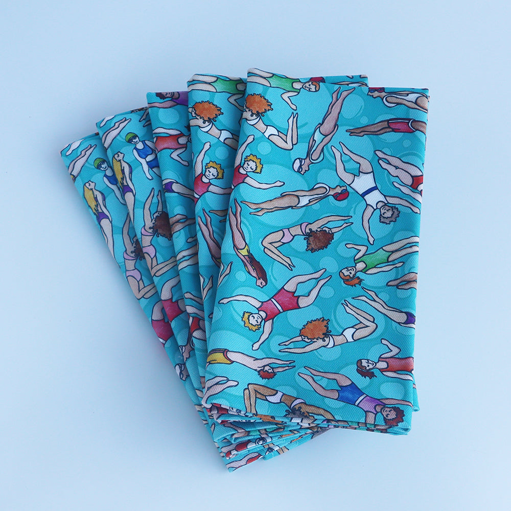 Scilly Swimmers Tea Towel