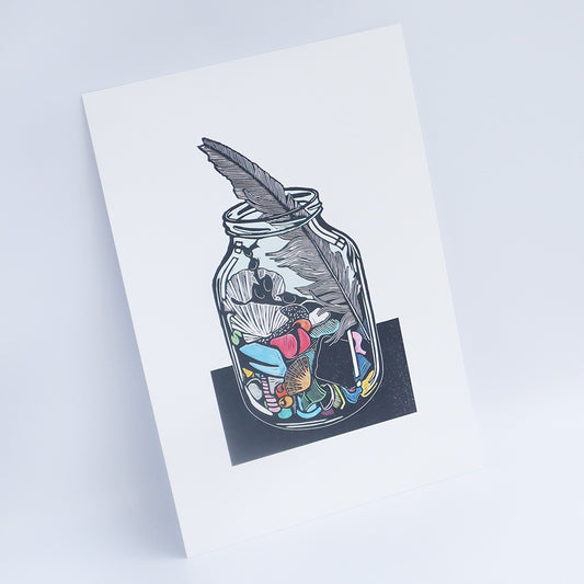 'Jar of Treasures' Digital Print